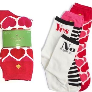 NWT KATE SPADE I❤️ Sock Trio